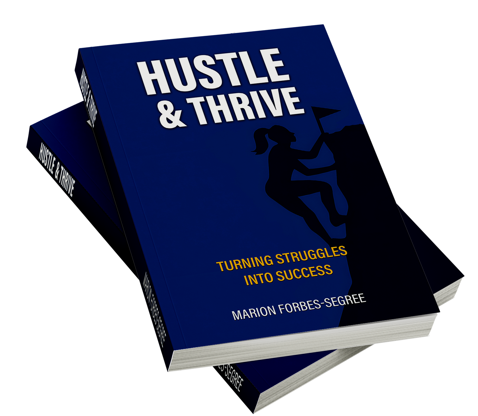 Hustle and Thrive book stack